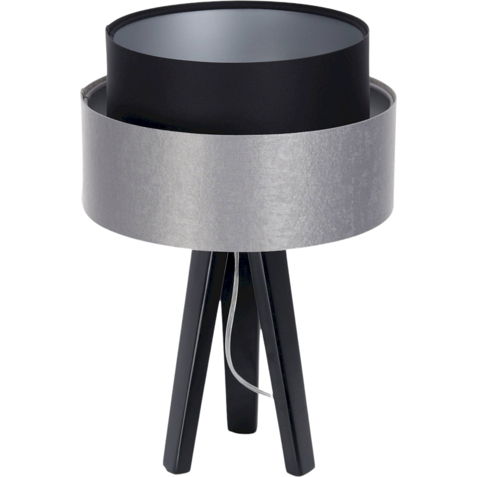 Lampe à poser en tissu rond Duo ellegant