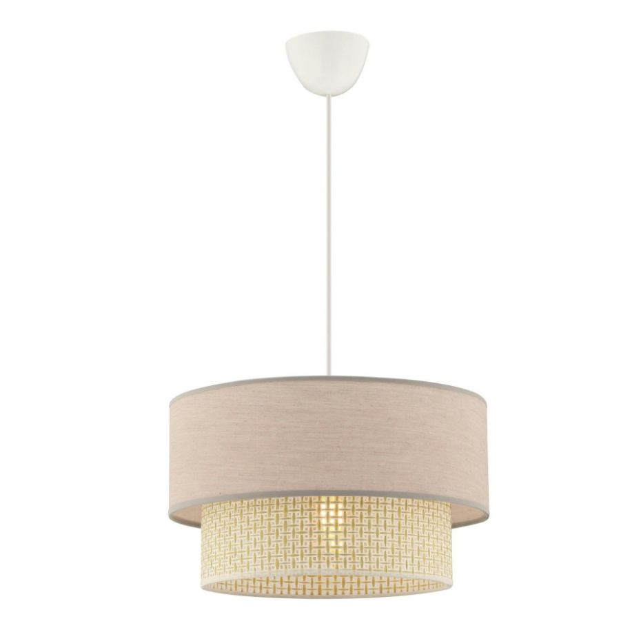 Suspension moderne - abat-jour en tissu ZURICH