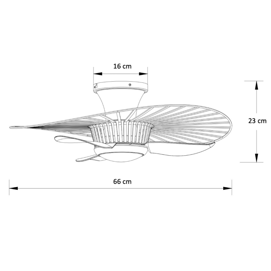Ventilateur de plafond à LED moderne - MELVIN