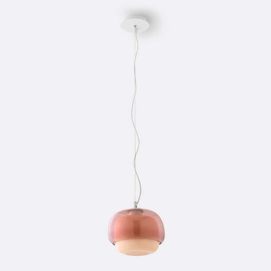 Suspension en verre coloré Ø21,5 cm, Kinoko
