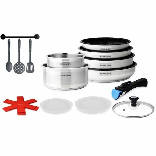 Batterie de cuisine 15 pièces