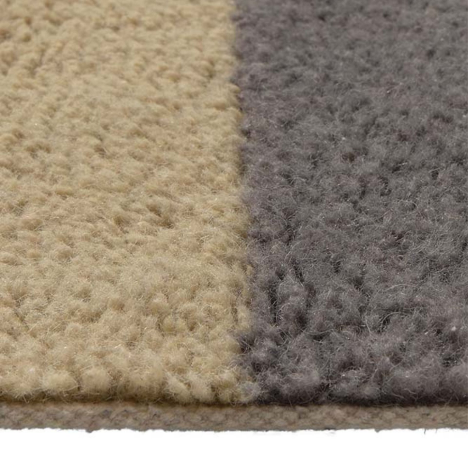 Tapis Lainable Rectangulaire Rose Fané CHROMA STRIPES