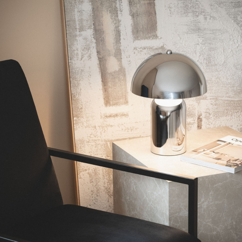 Lampe à poser champignon en métal- ARTO