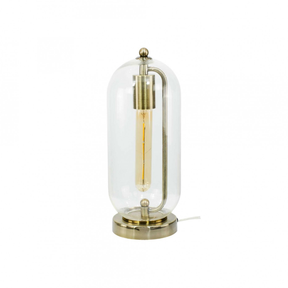 Lampe à poser en verre et métal, SENSIAL