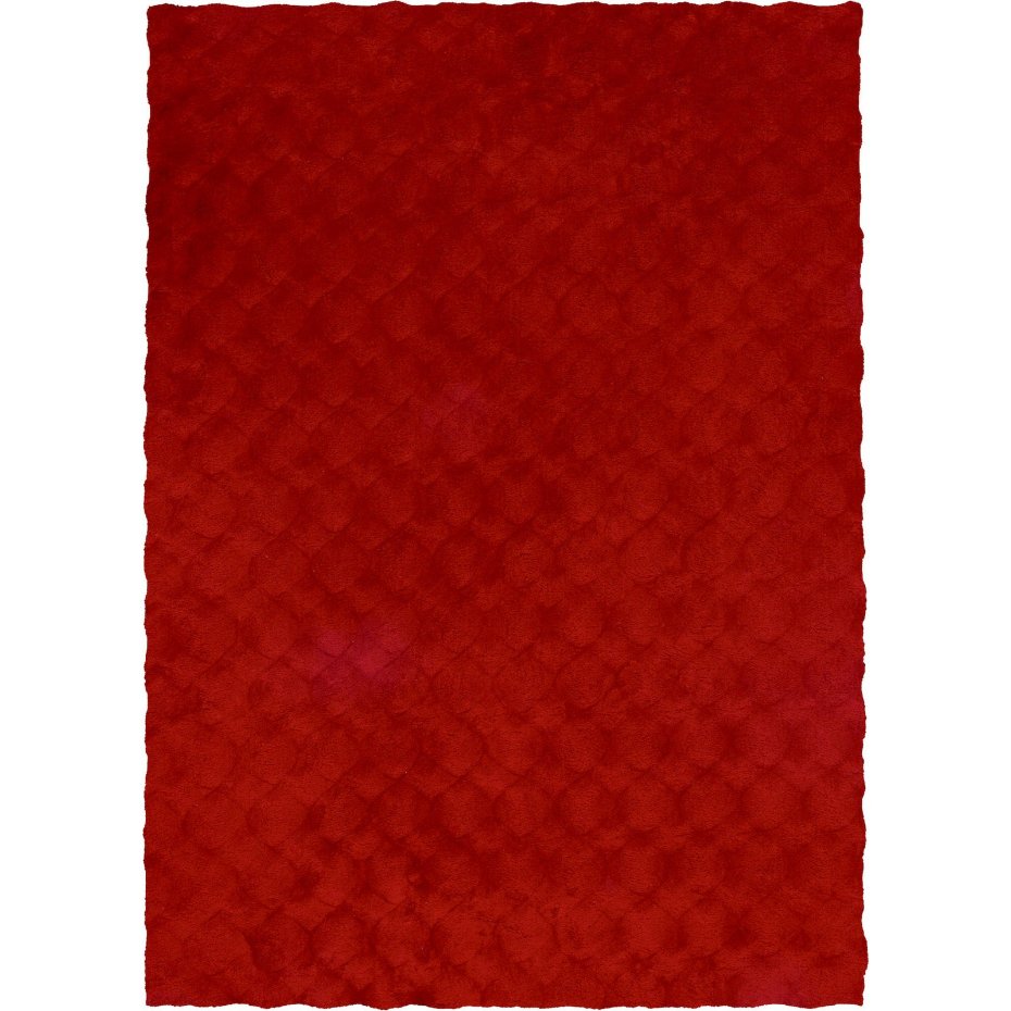 Tapis shaggy en polyester rectangulaire