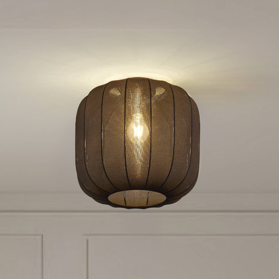 Plafonnier en textile scandinave, Helin