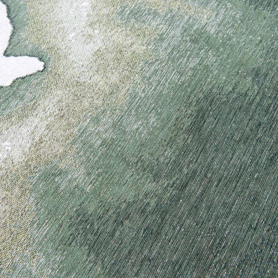 Tapis salon et chambre tissé plat GREEN MIRAGE