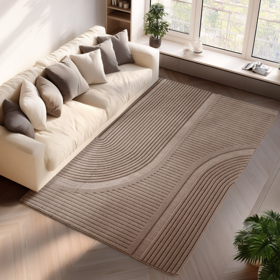 Tapis relief demi arc LENNY