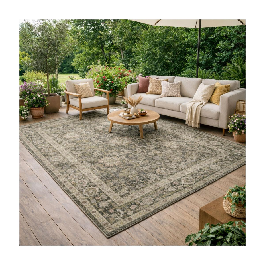 Tapis exterieur kilim motif oriental, LUXORA, authentique et résistant