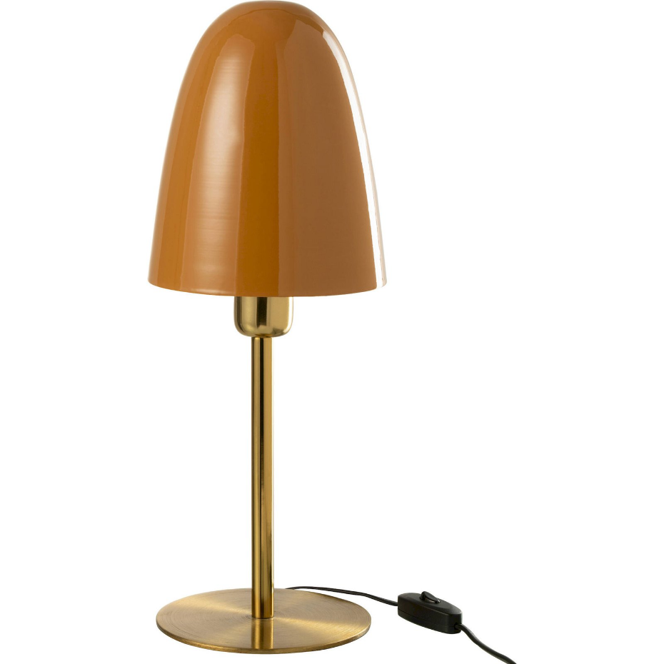 Lampe de table ronde en métal