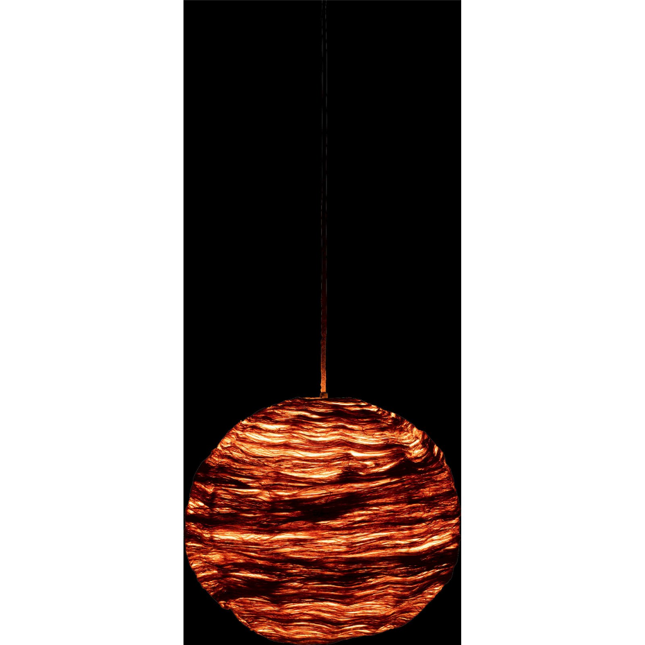 Suspension en bambou forme organique style bohème chic