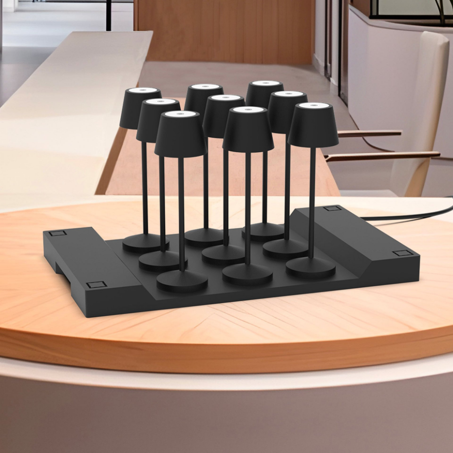 9 Lampe de table EMILY + Socle de charge