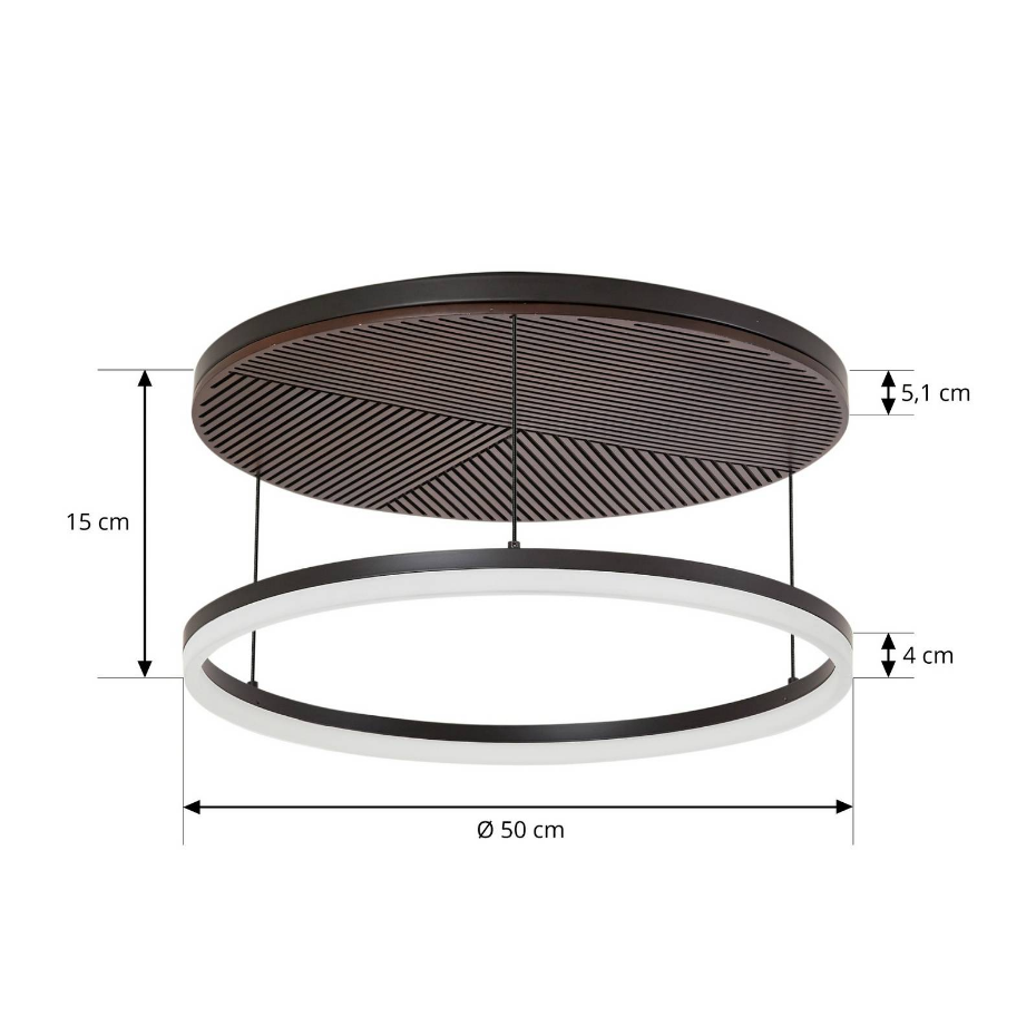 Plafonnier en métal moderneLED, Orven
