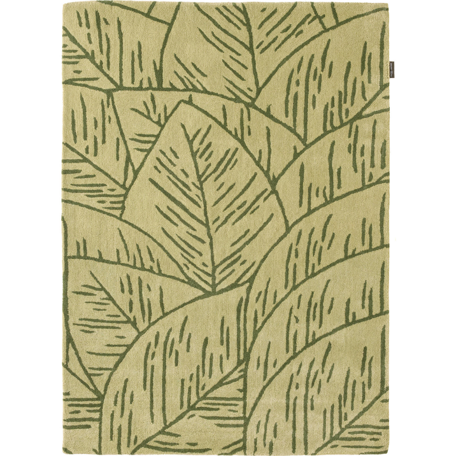 Tapis rectangulaire en laine et coton Cèdre
