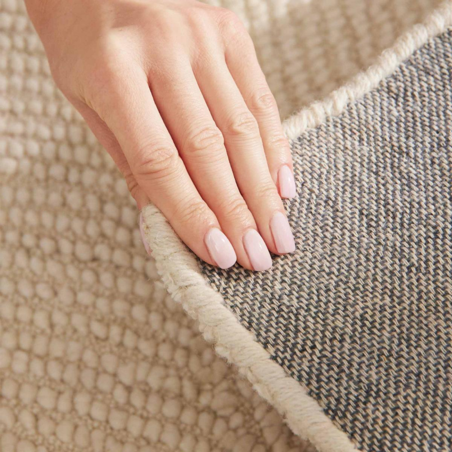 Tapis rond ELENI Faux uni