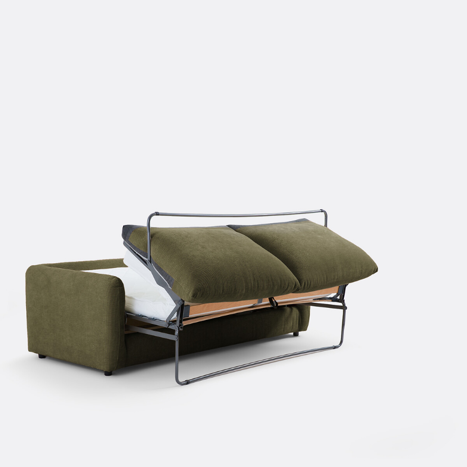 Canapé convertible 2, 3, 4 pl., velours gaufré Yde