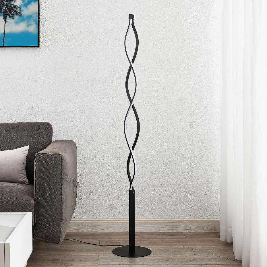 Lampadaire en métal moderneLED, Welina