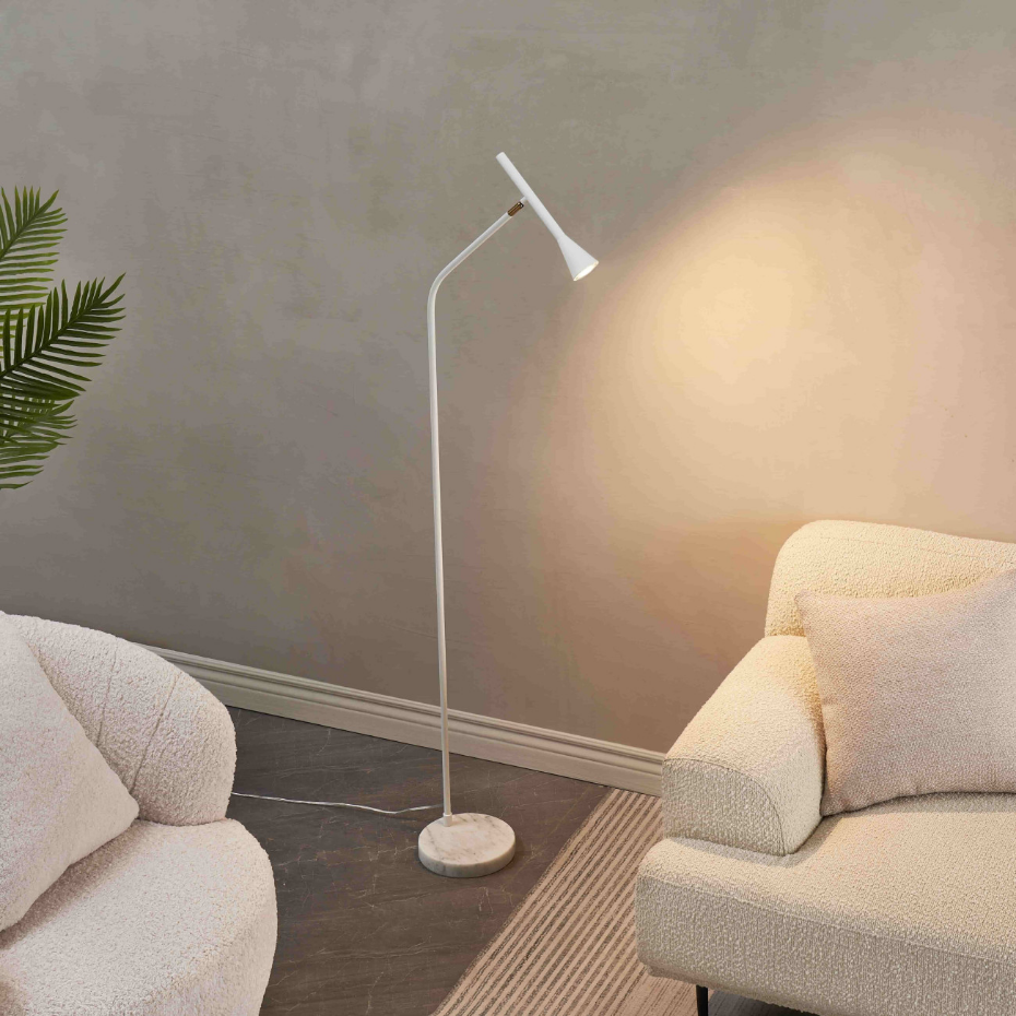 Lampadaire liseuse sobre et stable - HOLEN