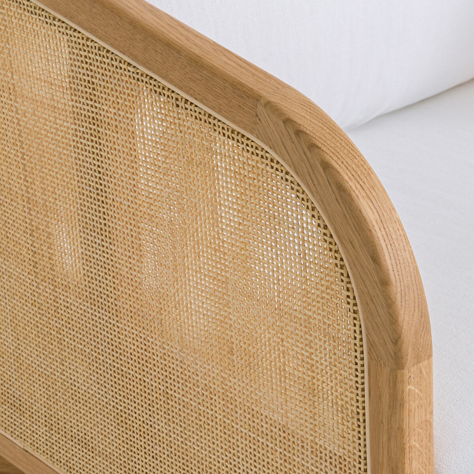 Fauteuil coton/lin Cornelius, design Emmanuel Gallina