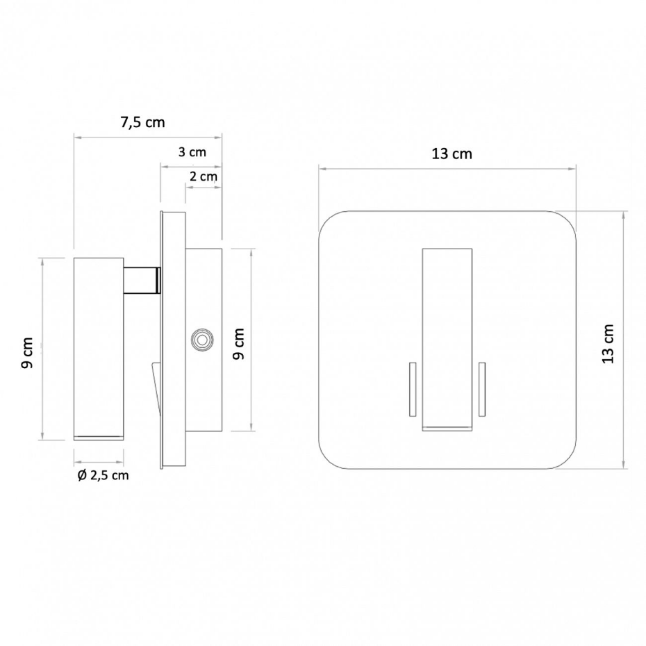 Petite applique liseuse design - BILBAO