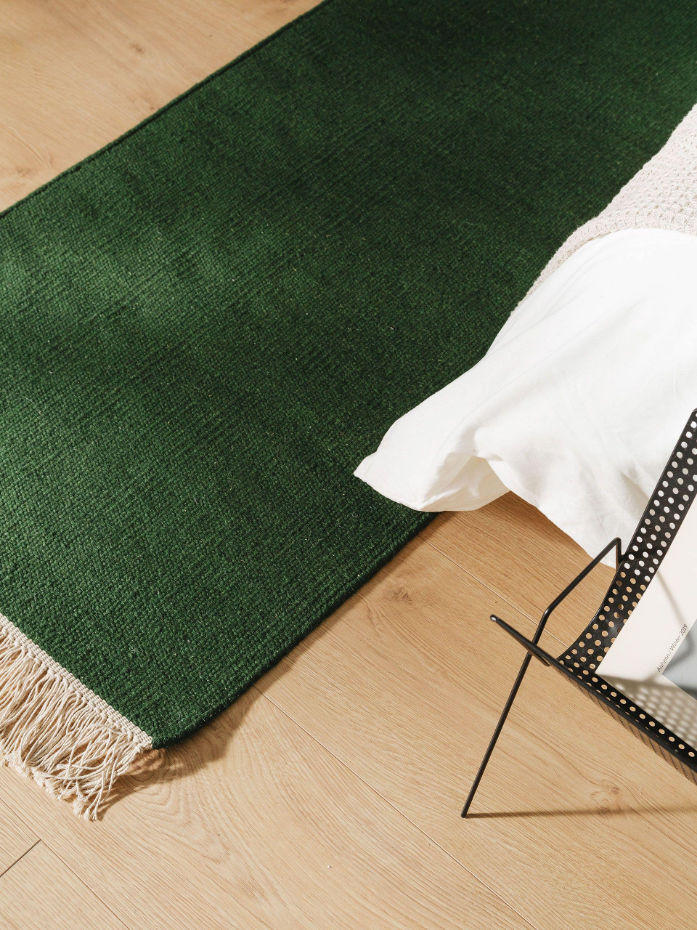 Tapis de couloir en laine tissé main LIV