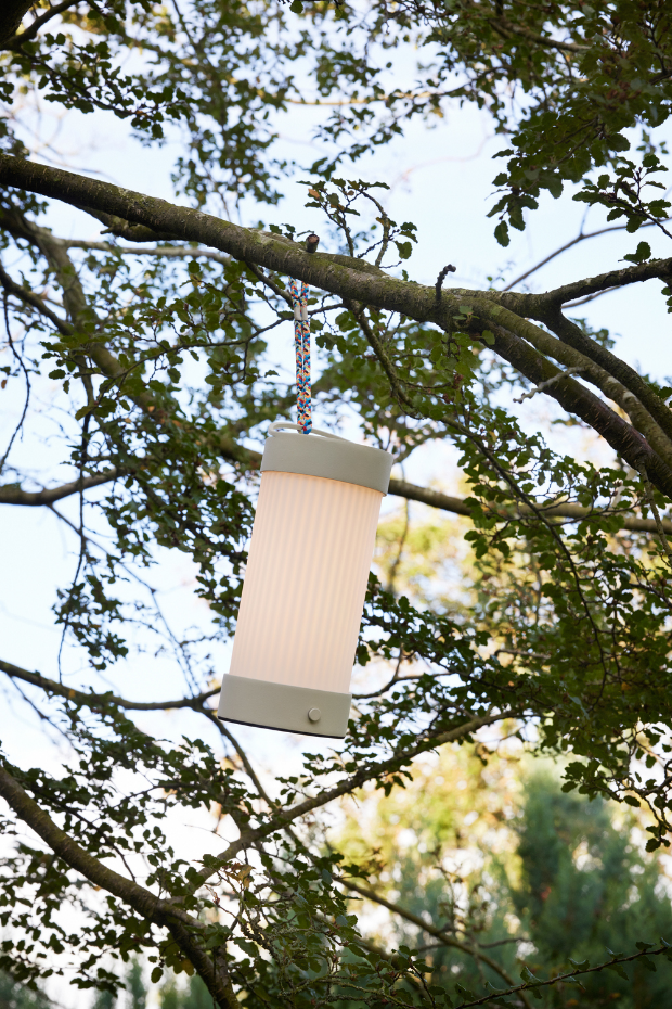 Lampe portable en verre et fer CAMP