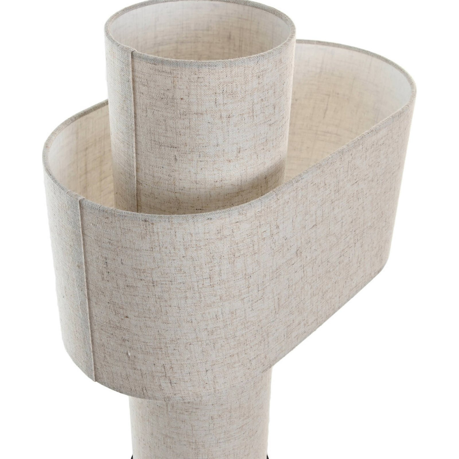 Lampe de table en métal et coton rectangulaire Urban