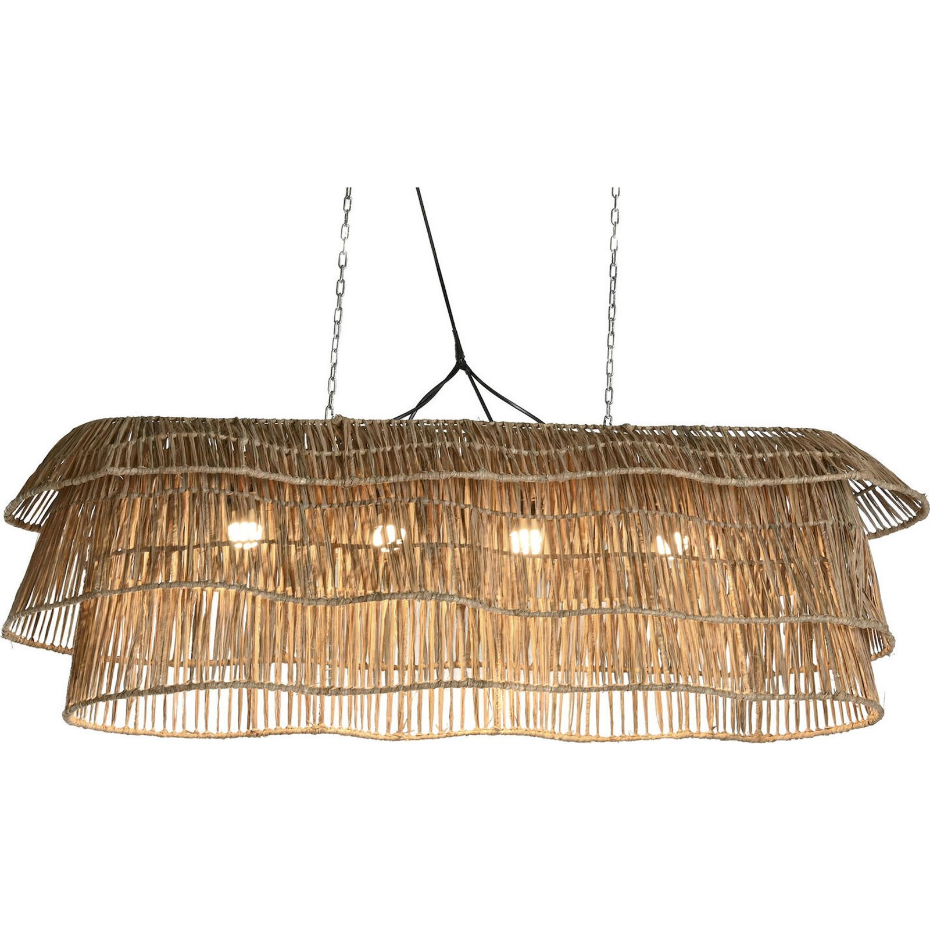 Suspension plafond rectangulaire en fibre naturelle Item Home Lamps 2c 24