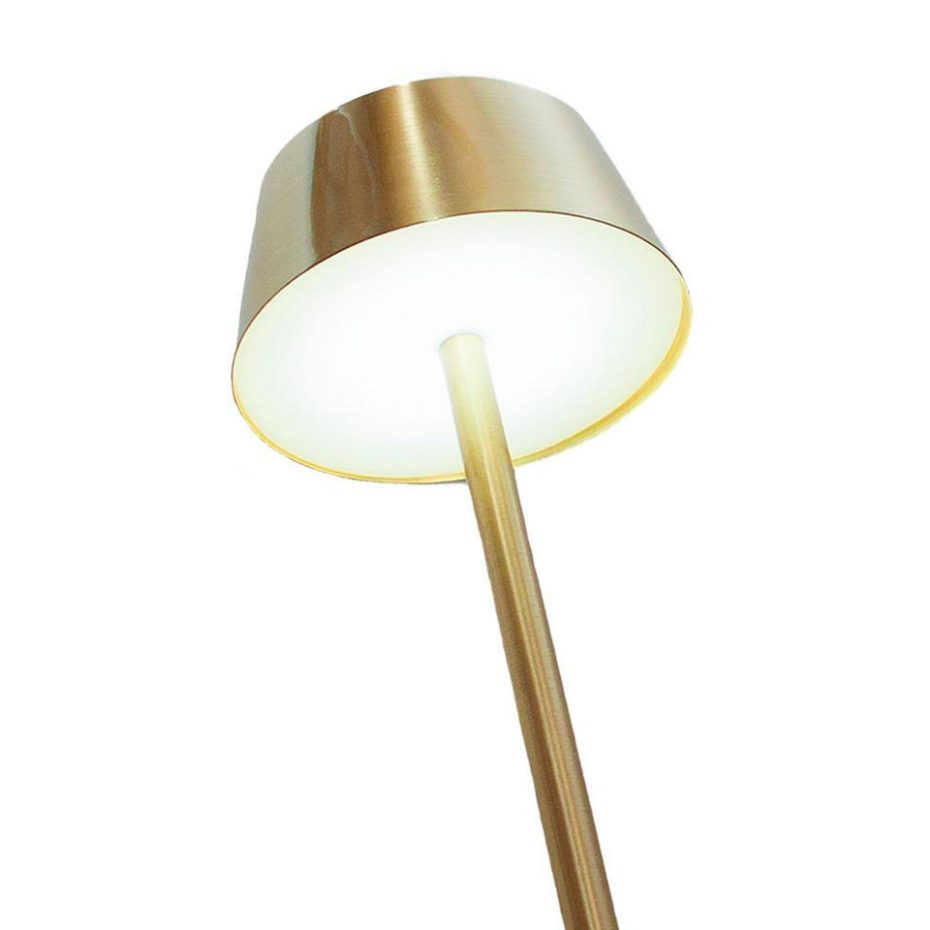 Lampe à poser en métal doré LED sans fil 12x12x32cm