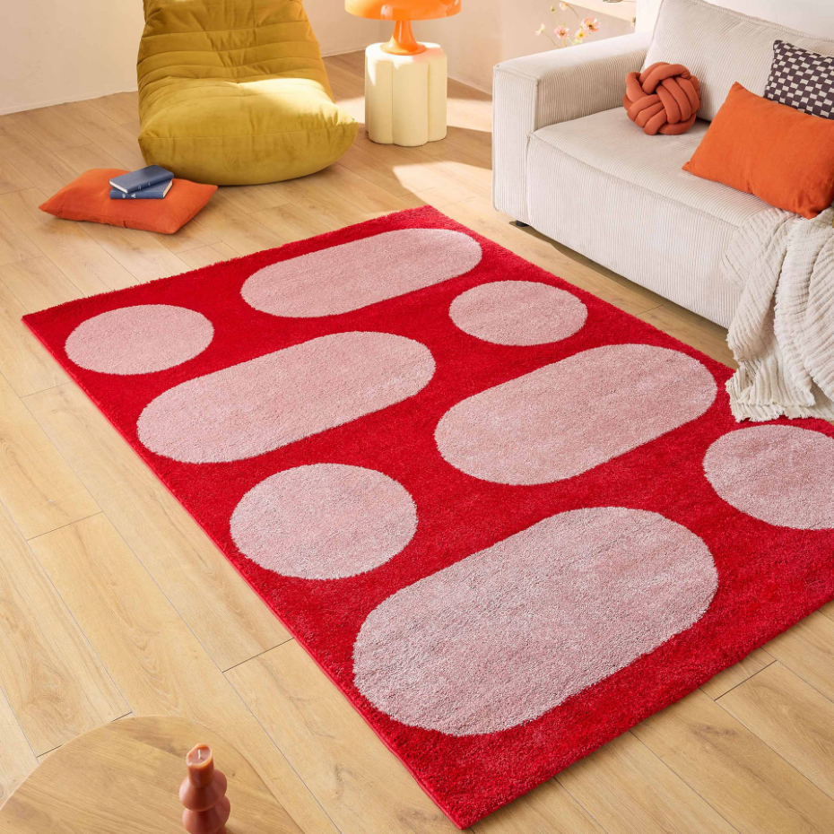 Tapis de salon style année 70 GROOVY