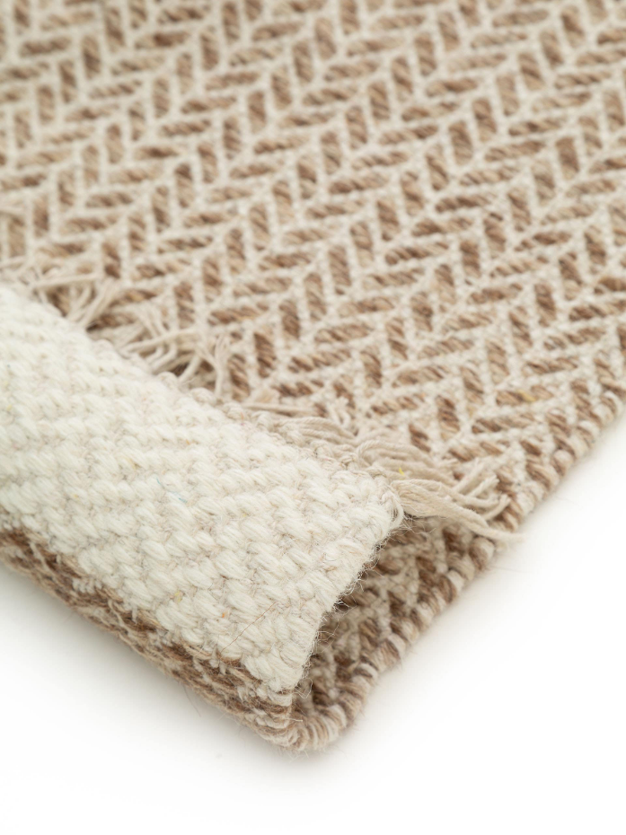 Tapis de couloir en laine tissé main KIM