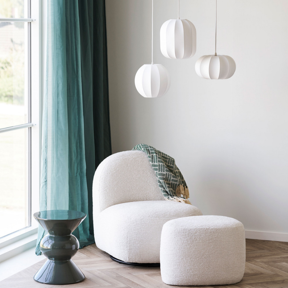 Suspension ronde en soie ø25cm- CONVENTRY
