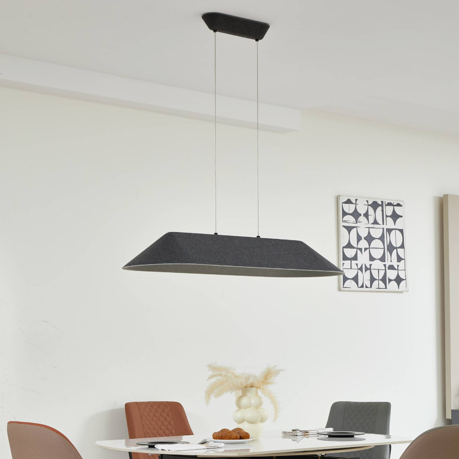 Suspension en textile moderneLED, Naelle