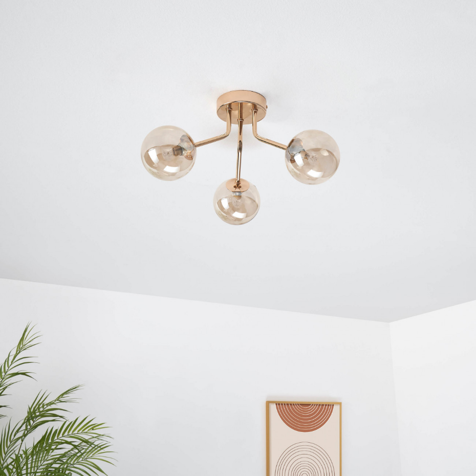 Élégant plafonnier triple - OTTAVIA