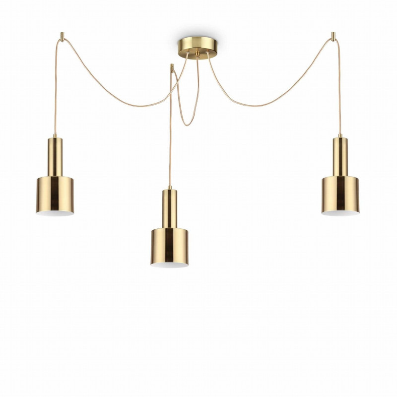 Suspension 3 Lampes Holly Laiton doré