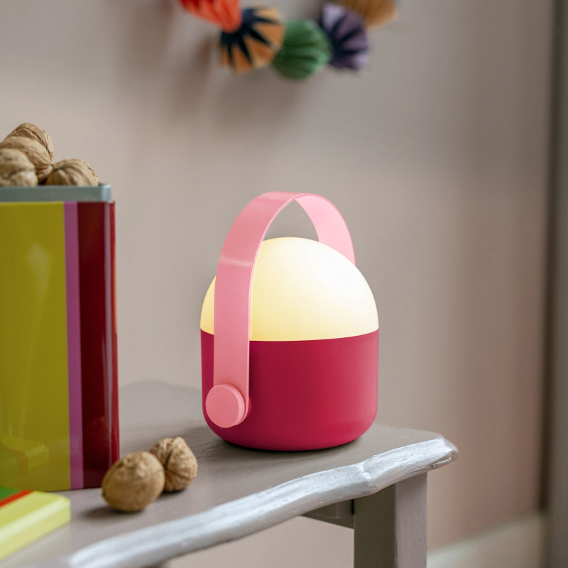 Lampe de table design ronde led portable  Ole