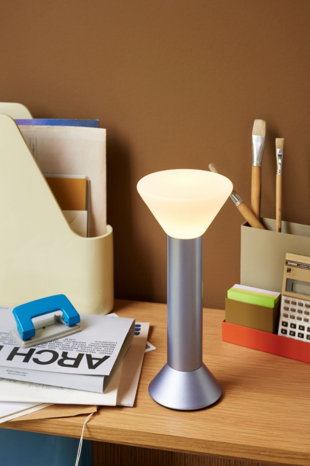 Lampe portable en verre et fer FLASH
