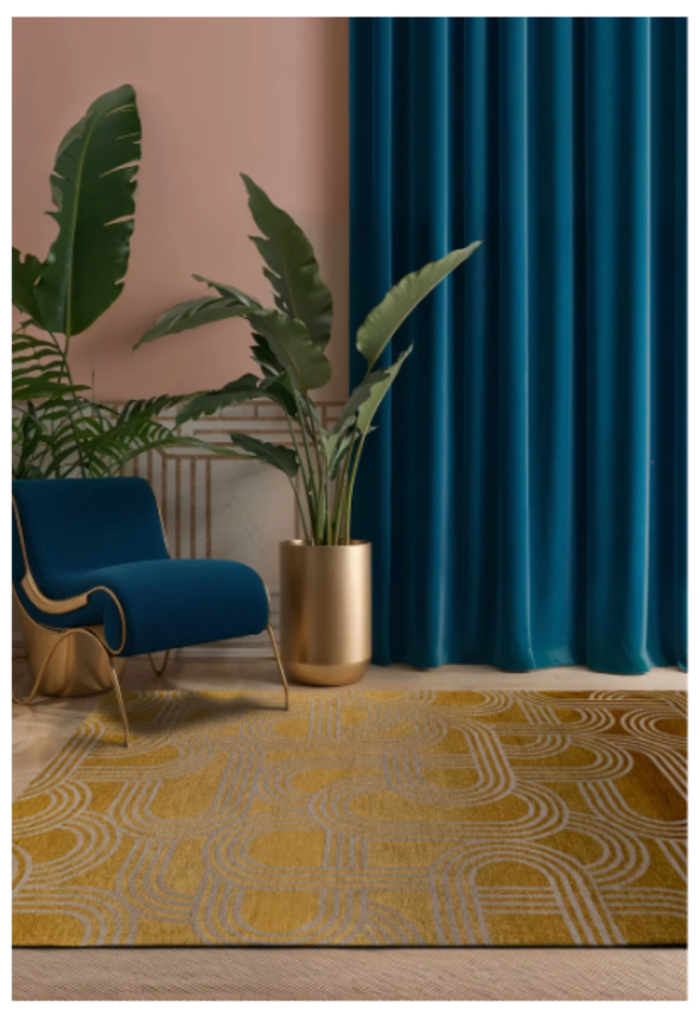 Tapis salon et chambre moderne tissé plat FEVER