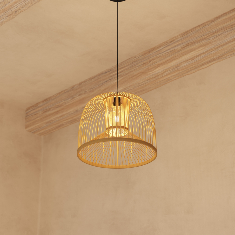 Suspension bambou tressé AMY
