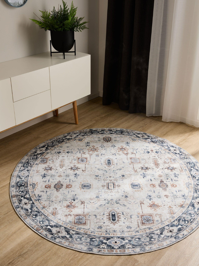 Tapis rond lavables GEORGE