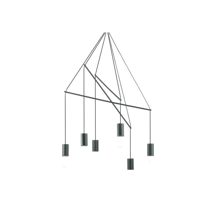 Suspension Design Noire Versatile 6 Ampoules