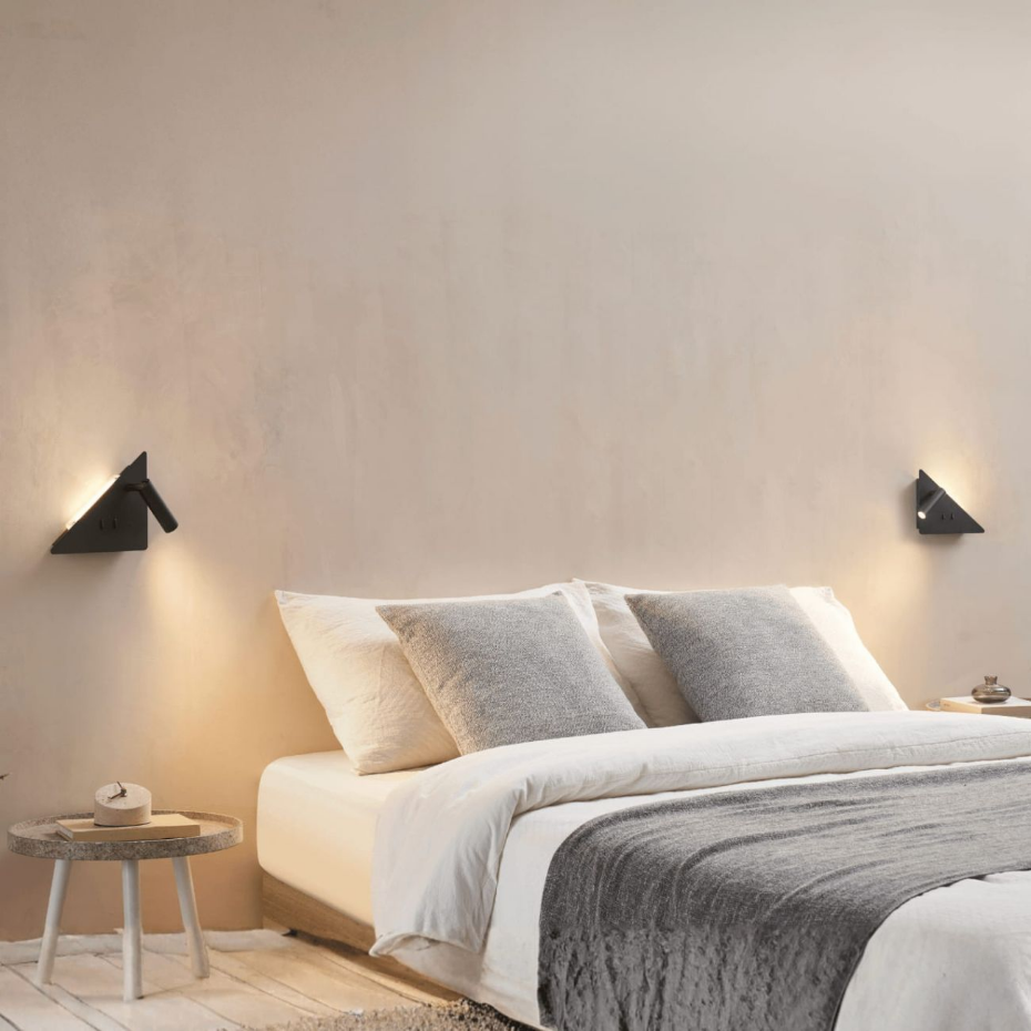 Applique triangle liseuse droite LED - ELARIS
