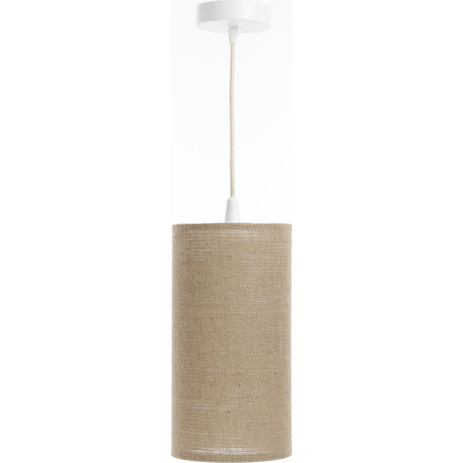 Suspension en lin rond Boho Elegant