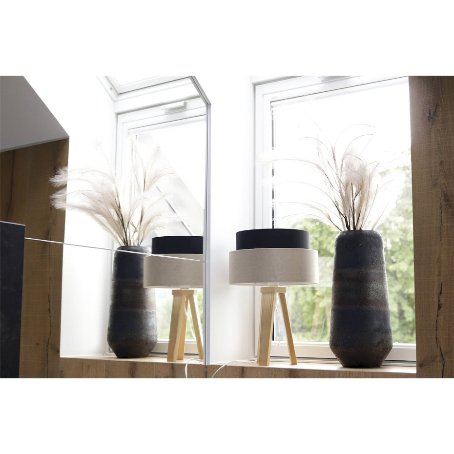 Lampe à poser ronde en PVC Duo ellegant