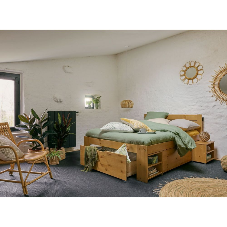 Abat jour en bambou pour suspension Naturel