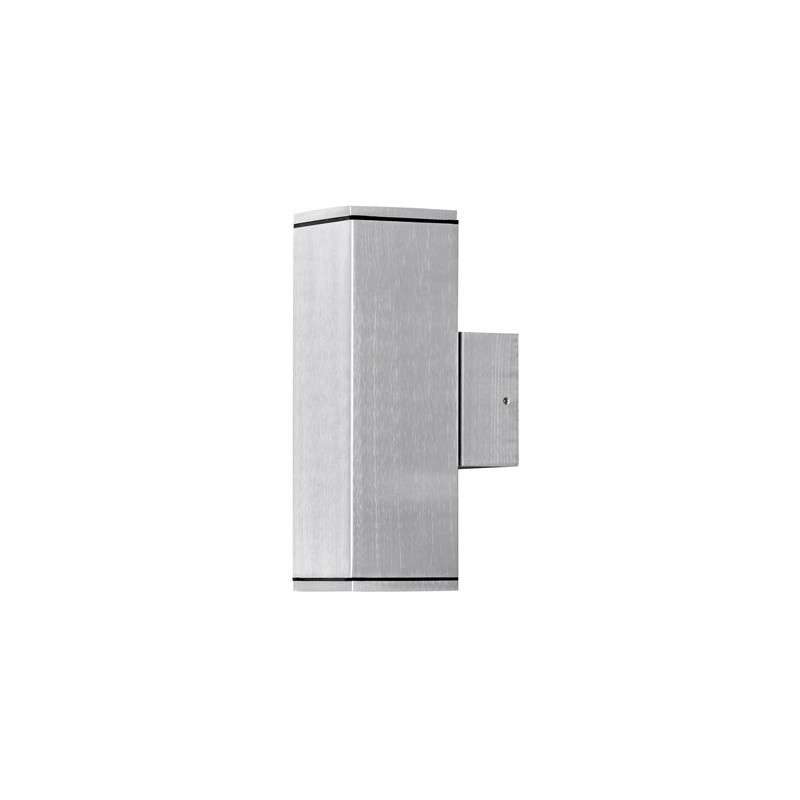 Applique Exterieur Double Cubo Gris Clair