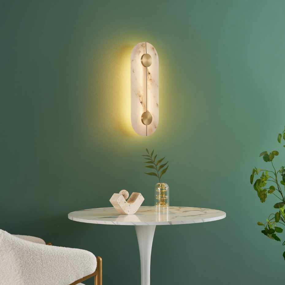 Applique LED marbre naturel - CALIZIA