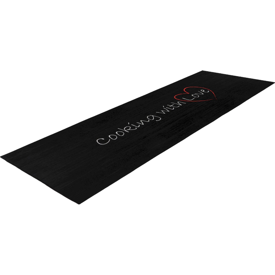 Tapis rectangulaire en polyester à poil court