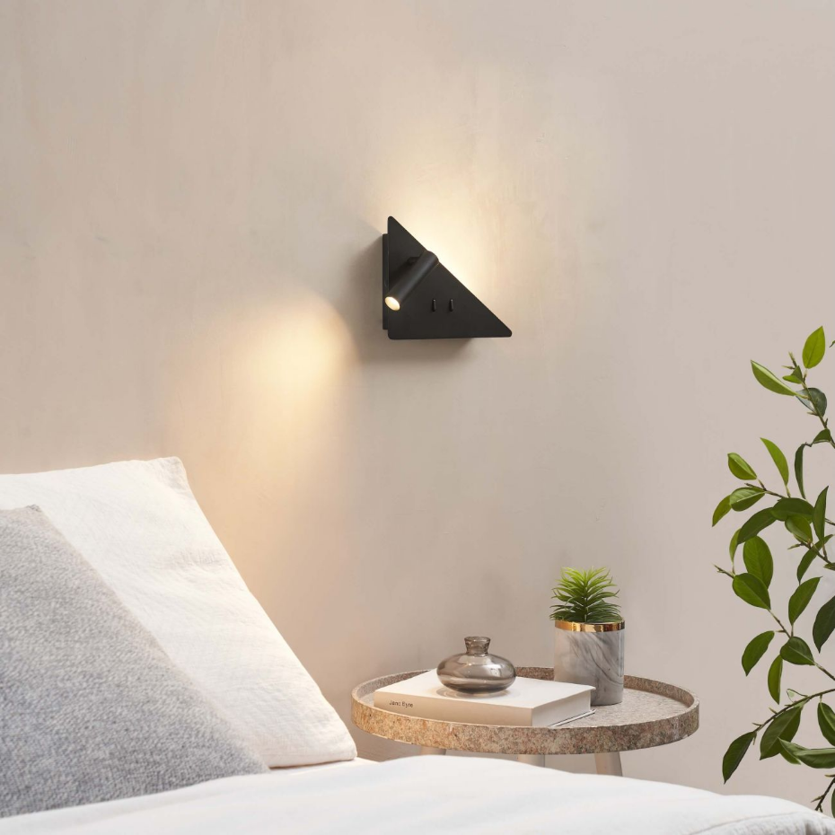 Applique triangle liseuse gauche LED - ELARIS