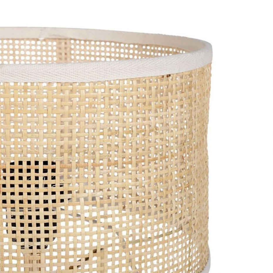Lampe Métal Rotin Yuca Beige